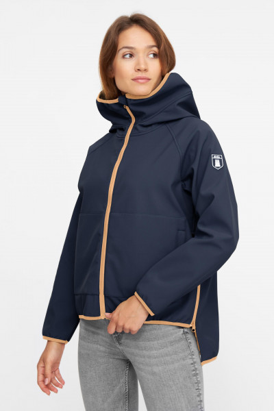 kk Derbe Peutby Damen Softshelljacke Navy Doe Dunkelblau Ocker Derbe Peutby Damen Softshelljacke Navy Doe Dunkelblau Ocker