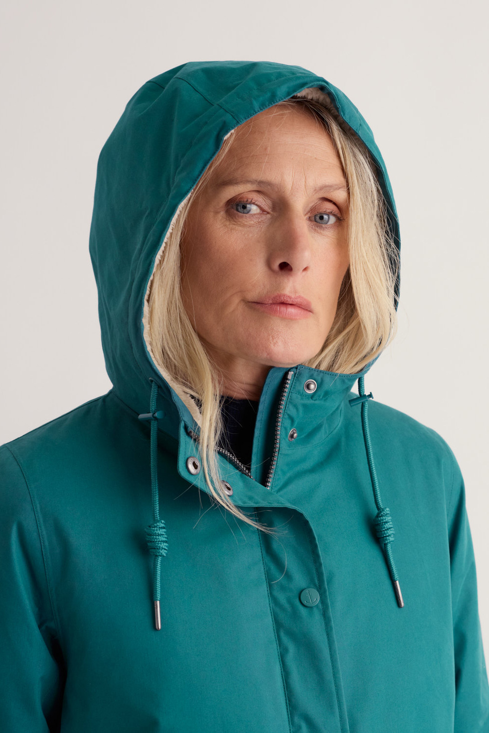 Seasalt Cornwall Regenjacke Plant Hunter Damen Türkis Petrol Winterjacke