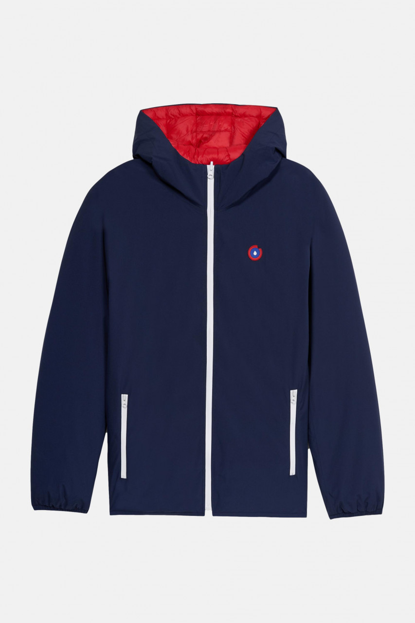 Flotte Winterjacke Charonne Blau Indigo Wendejacke Rot