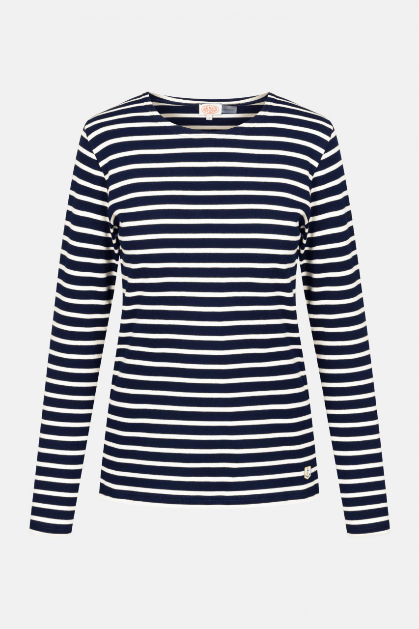 Armor Lux Lesconil Nachtblau Natur Damen Streifenshirt Notte