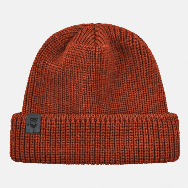 Hanseheld Troyermütze Merino Rost Rot GOTS Organic