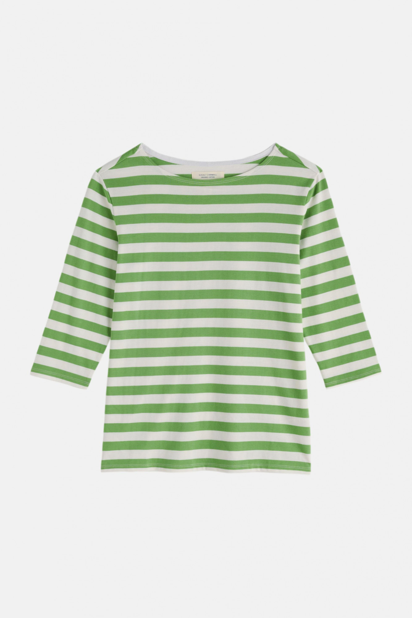 Seasalt Cornwall Streifenshirt Sailor Damen Grün Weiß GOTS
