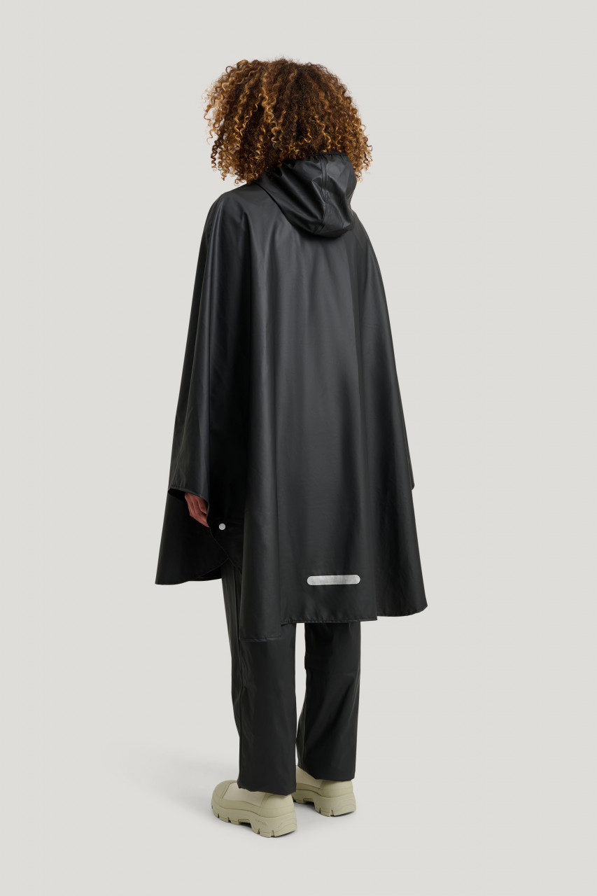 Tretorn Regenponcho PU Light Schwarz Packbar