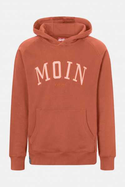 Derbe Moin Herren Hoodie Braun Orange Cinnamon Derbe Moin Herren Hoodie Braun Orange Cinnamon