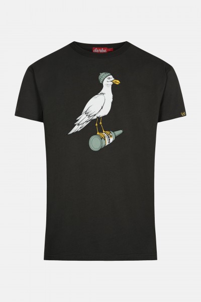 Derbe Sturmmöwe Herren T-Shirt Phantom Schwarz