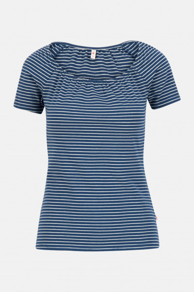 kk Blutsgeschwister Vintage Heart Damen T-Shirt Sky Lines Blau Weiß Blutsgeschwister Vintage Heart Damen T-Shirt Sky Lines Blau Weiß