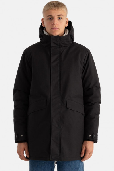 RVLT Revolution Herren City Parka Winterjacke Schwarz Black