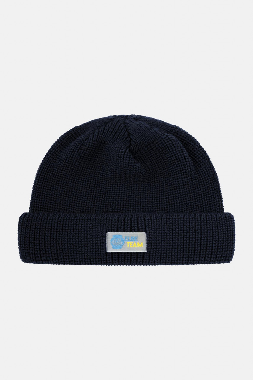Elbe Strickmütze Watchcap Marine Blau Dockermütze kurz