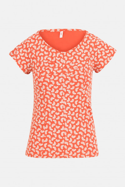 Blutsgeschwister Hot Knot Open Hearted Damen T-Shirt Smoochy Summer Rot Weiß Nachhaltig Baumwolle Na