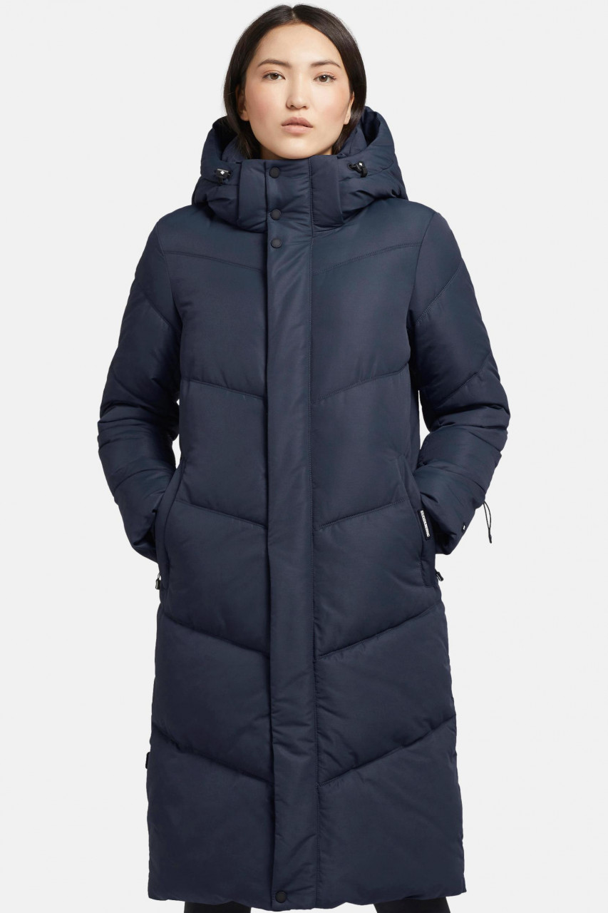 Khujo Torino Damen Wintermantel Blau Grau Shadow Navy