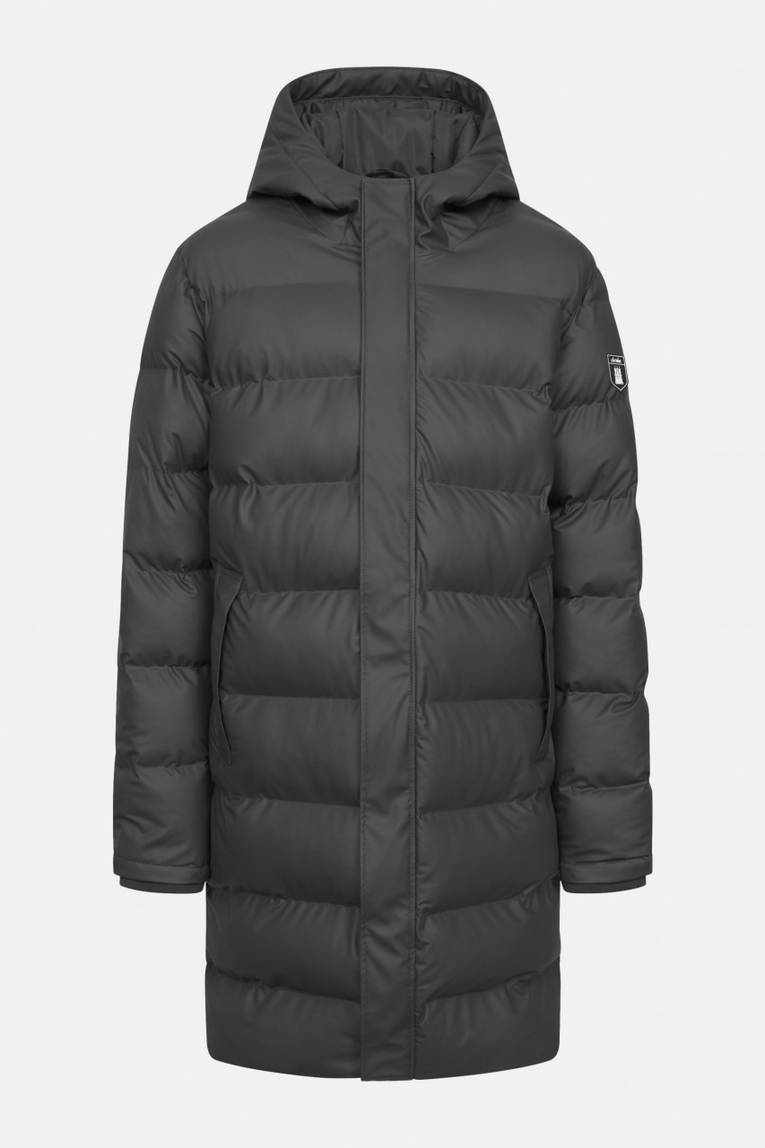 Derbe Winterjacke Interholm Herren Schwarz Puffer Regenjacke