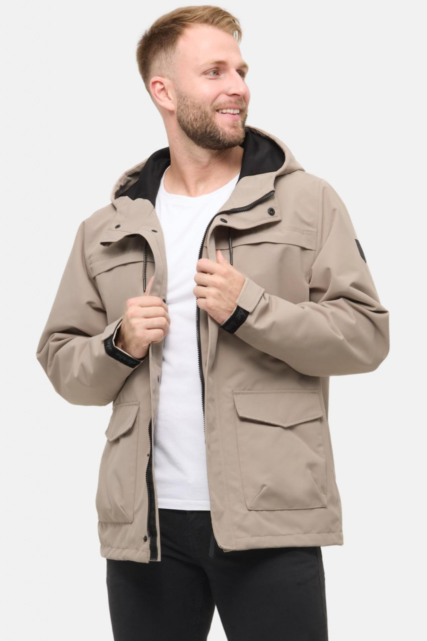 Derbe Regenjacke Phoeby Dog Herren Beige Hundejacke