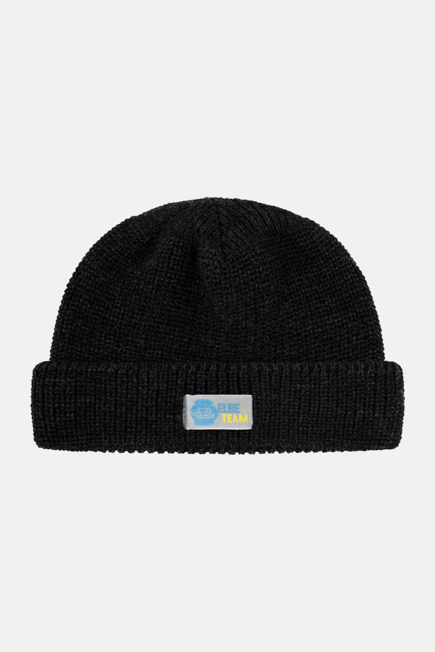 Elbe Strickmütze Watchcap Anthrazit Grau Dockermütze kurz