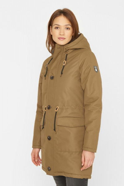 kk Derbe Friese Festholm Damen Winterjacke Otter Braun Derbe Friese Festholm Damen Winterjacke Otter Braun