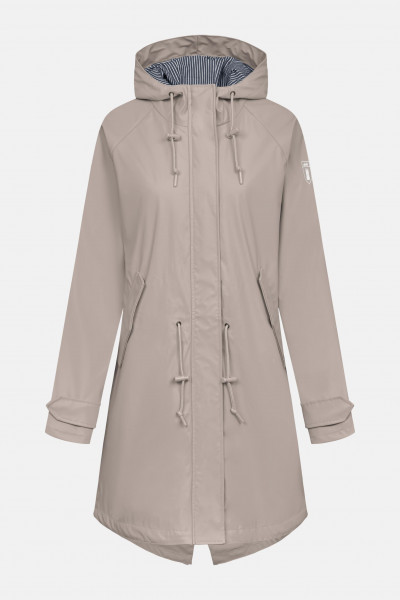 Derbe Regenjacke Friese Traveby Fisher Damen Cobblestone Beige
