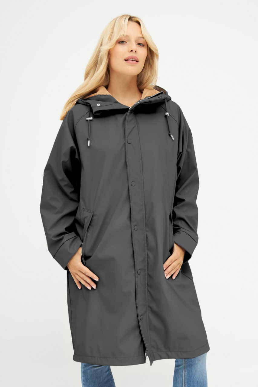 Derbe Wittby Phantom Damen Regenjacke Schwarz Beige