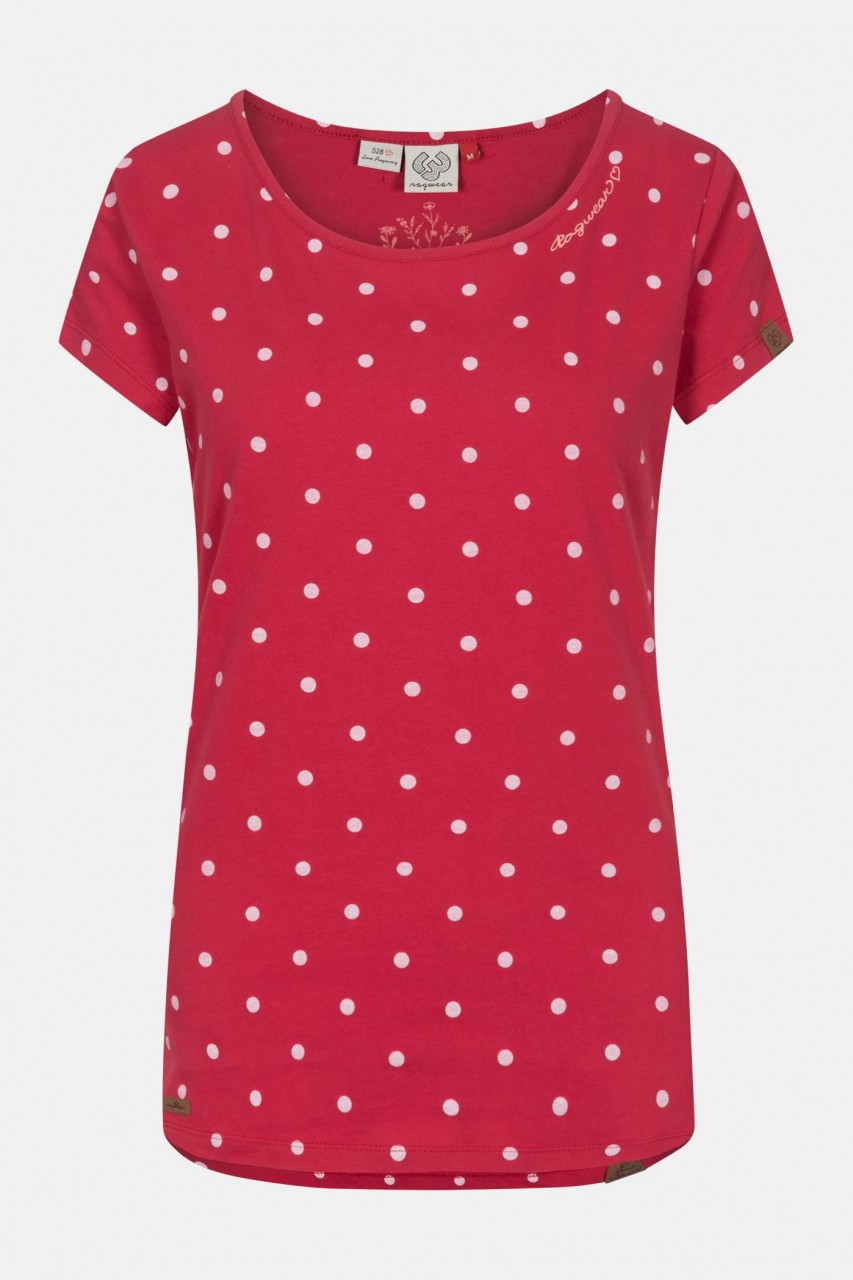 Ragwear Mint Dots Red Damen Shirt Rot Punkte