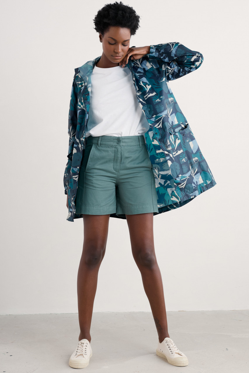 Seasalt Regenjacke Pack Damen Blau Marine Maritim Packbar