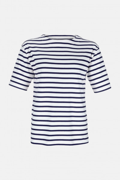 Streifenshirt Kurzarm Blau für Damen von modAS