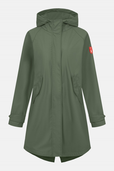 Regenjacke Traveby Plain Grün für Damen von derbe