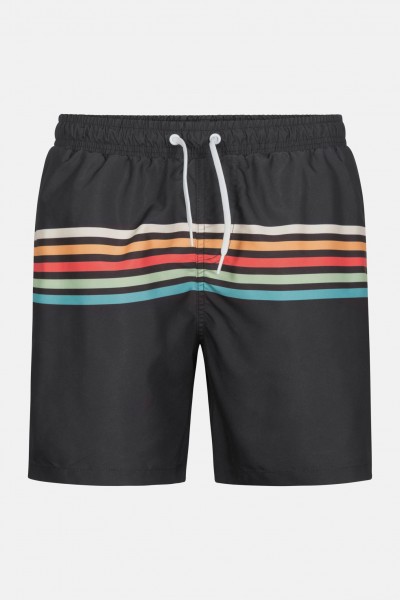 RVLT Revolution RAI Swim Shorts Navy Herren Badeshorts Dunkelblau Streifen