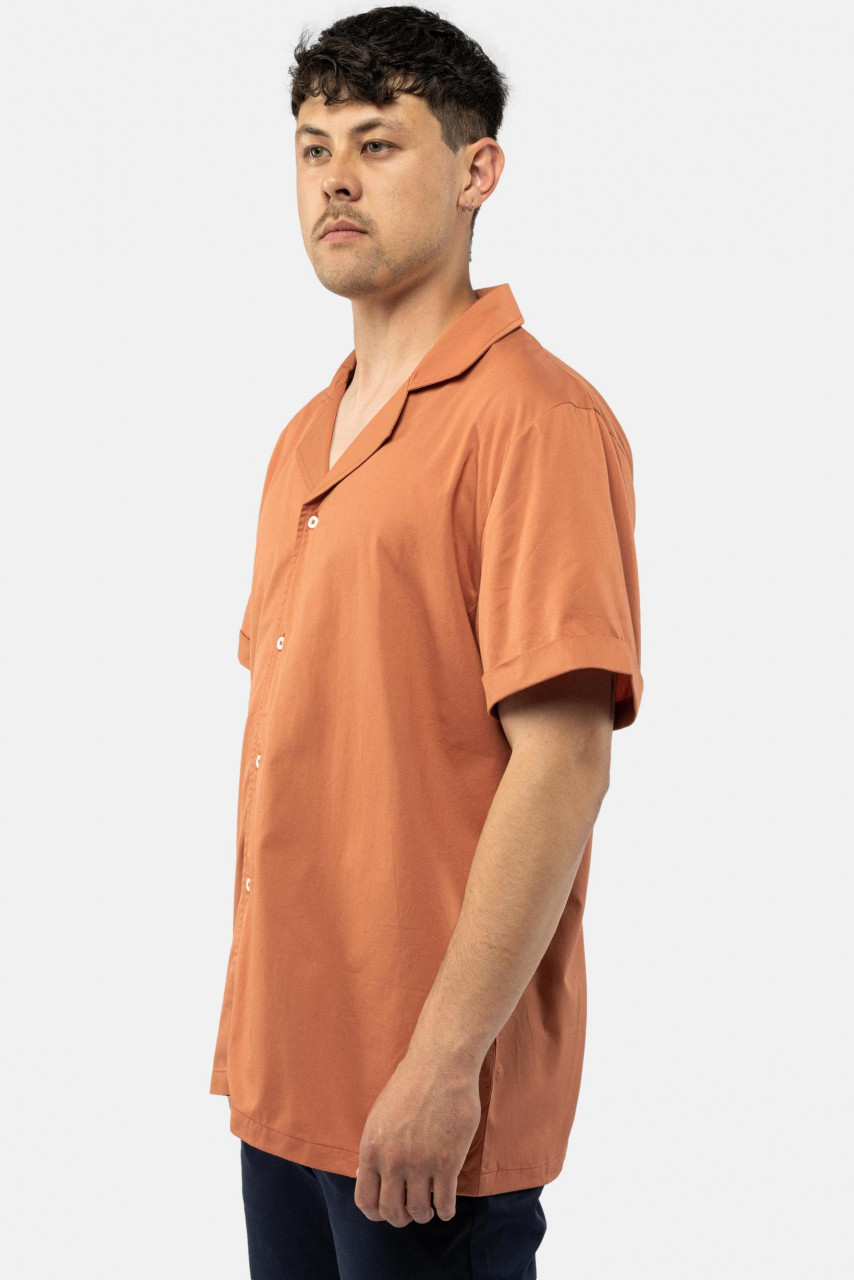 MELA Mohan Herren Hemd Coral Orange Koralle