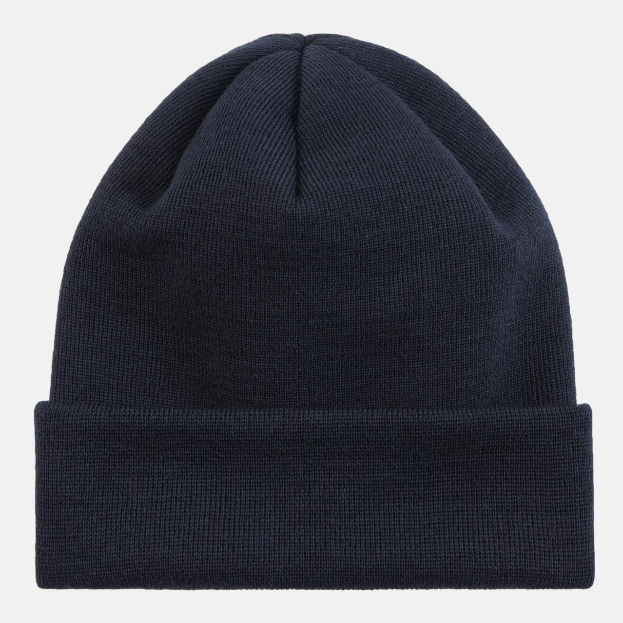Strickmütze Feinstrick Baumwolle Blau für Unisex von Hanseheld