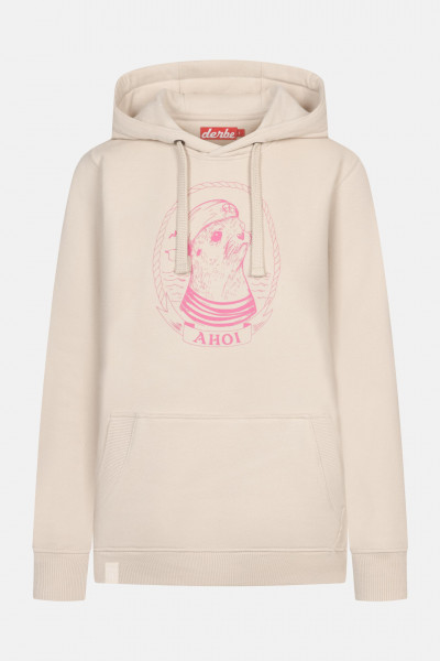 Derbe Matrosenrobbe Hoodie Damen Semolina Beige Derbe Matrosenrobbe Hoodie Damen Semolina Beige