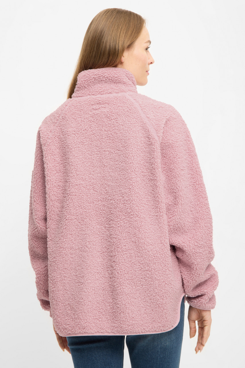 Derbe Damen Fleecejacke Kuschelby Rosa Teddy