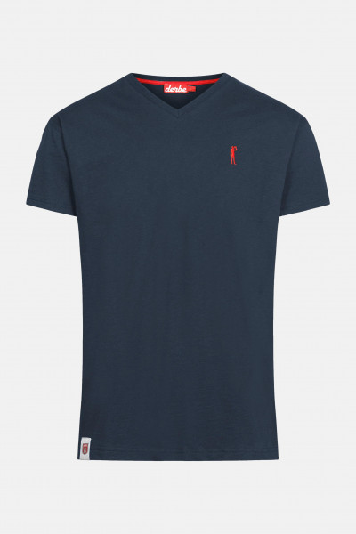 Derbe Basic Kippes Herren T-Shirt Navy Dunkelblau Derbe Basic Kippes Herren T-Shirt Navy Dunkelblau