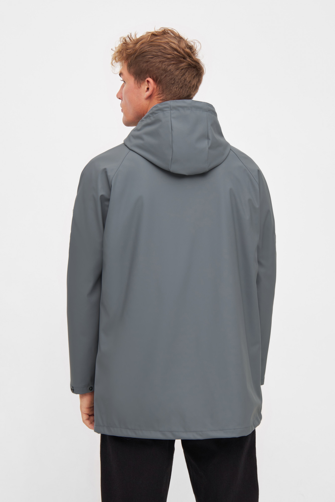 Derbe Regenjacke Passby Plain Herren Grau