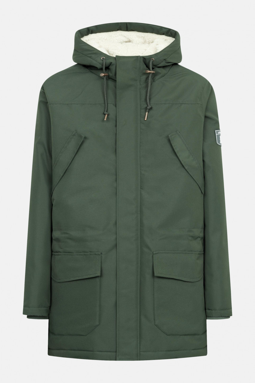 Derbe Winterjacke Festholm Herren Dunkelgrün