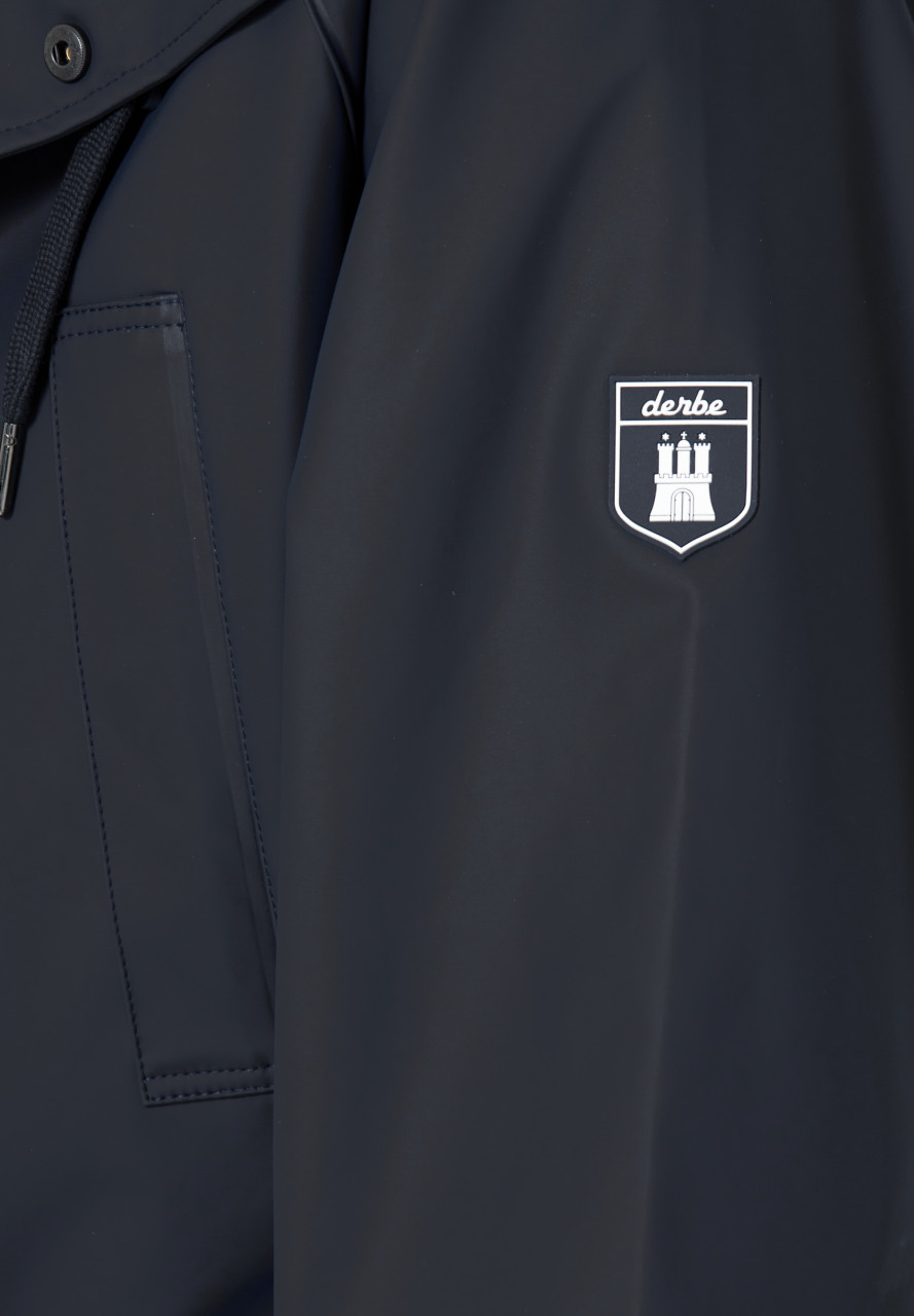 Detailbild von Regenparker Valby Blau für Herren von derbe
