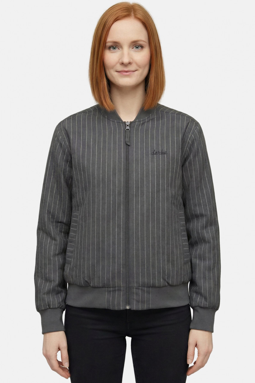 Derbe Übergangsjacke Blousby Damen Grau Anthrazit Blouson