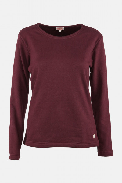 Armor Lux Uni Damen Sweatshirt Weinrot Mariniere