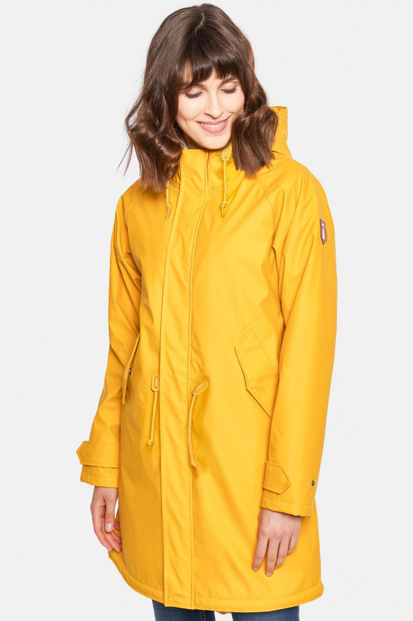 Derbe Friese Tidaholm Damen Regenjacke Friesennerz Gelb