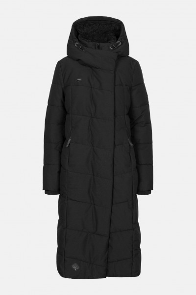 Ragwear Winterjacke Pavla Long Schwarz Wintermantel Lang Black