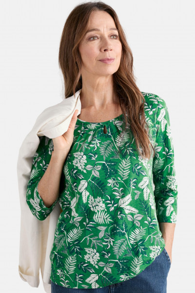 Seasalt Cornwall Shirt Appletree Damen Grün Floral Seasalt Cornwall Shirt Appletree Damen Grün Floral