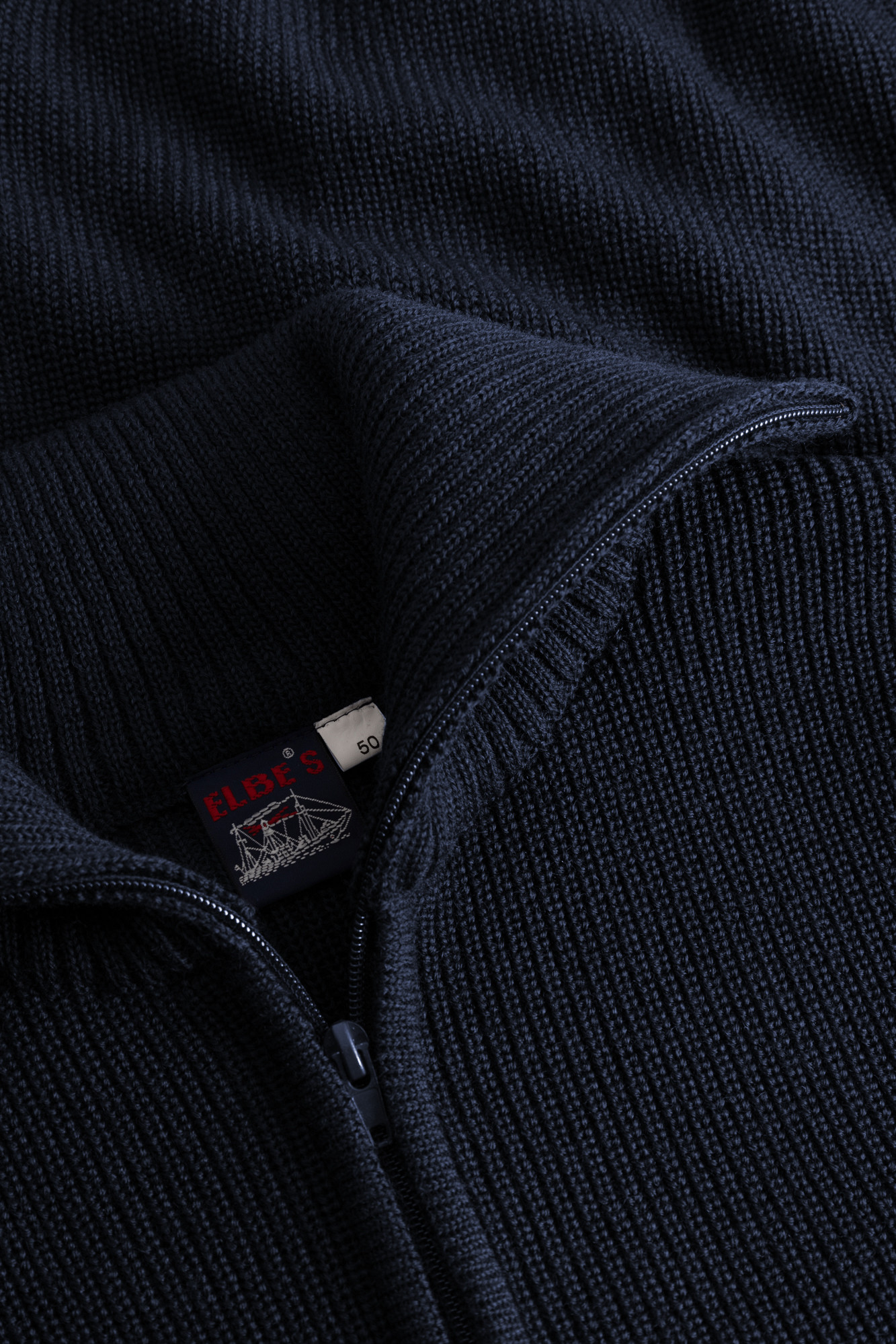 Elbe Troyer Strickjacke II, S-Skipper Marine-Blau