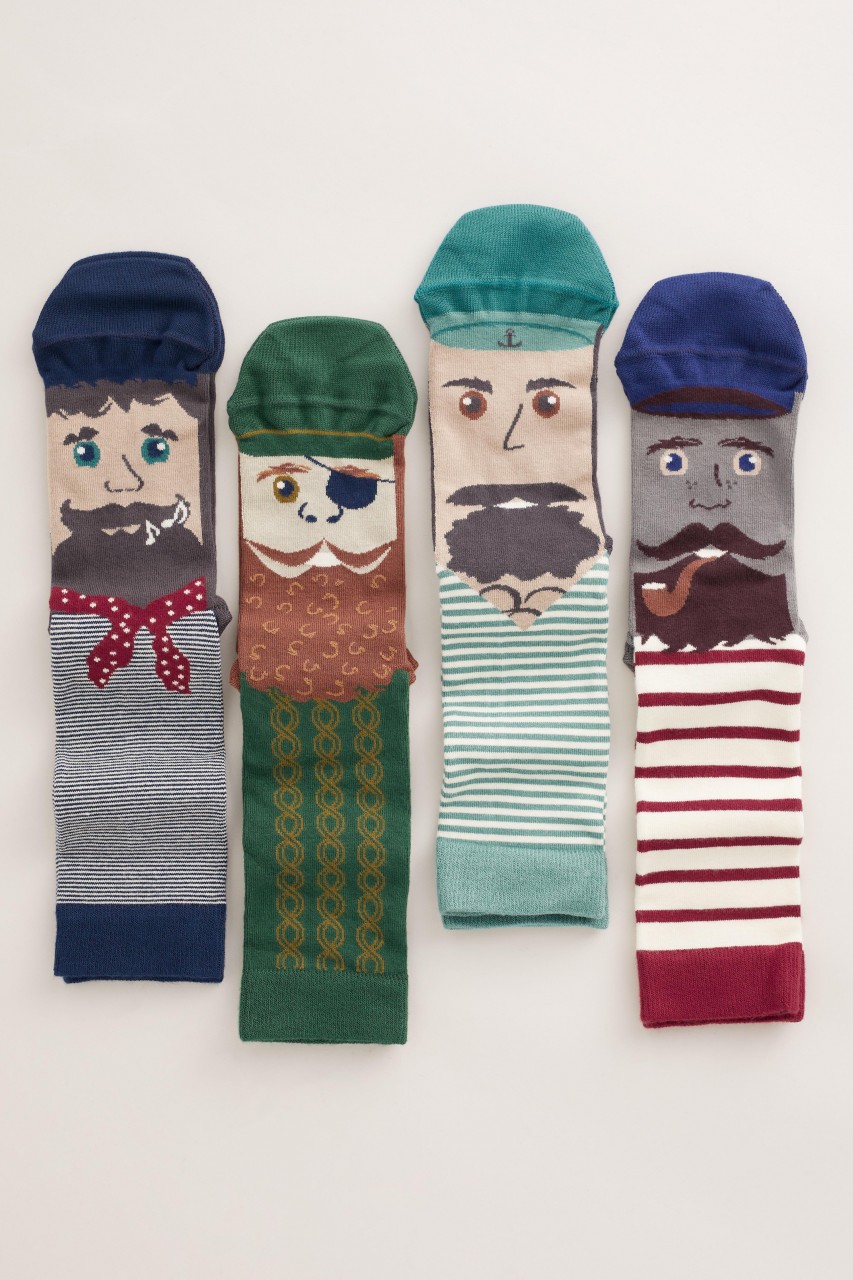 Seasalt Cornwall Fishermans Feet 4er Set Herrensocken Seemann Cripps Cove