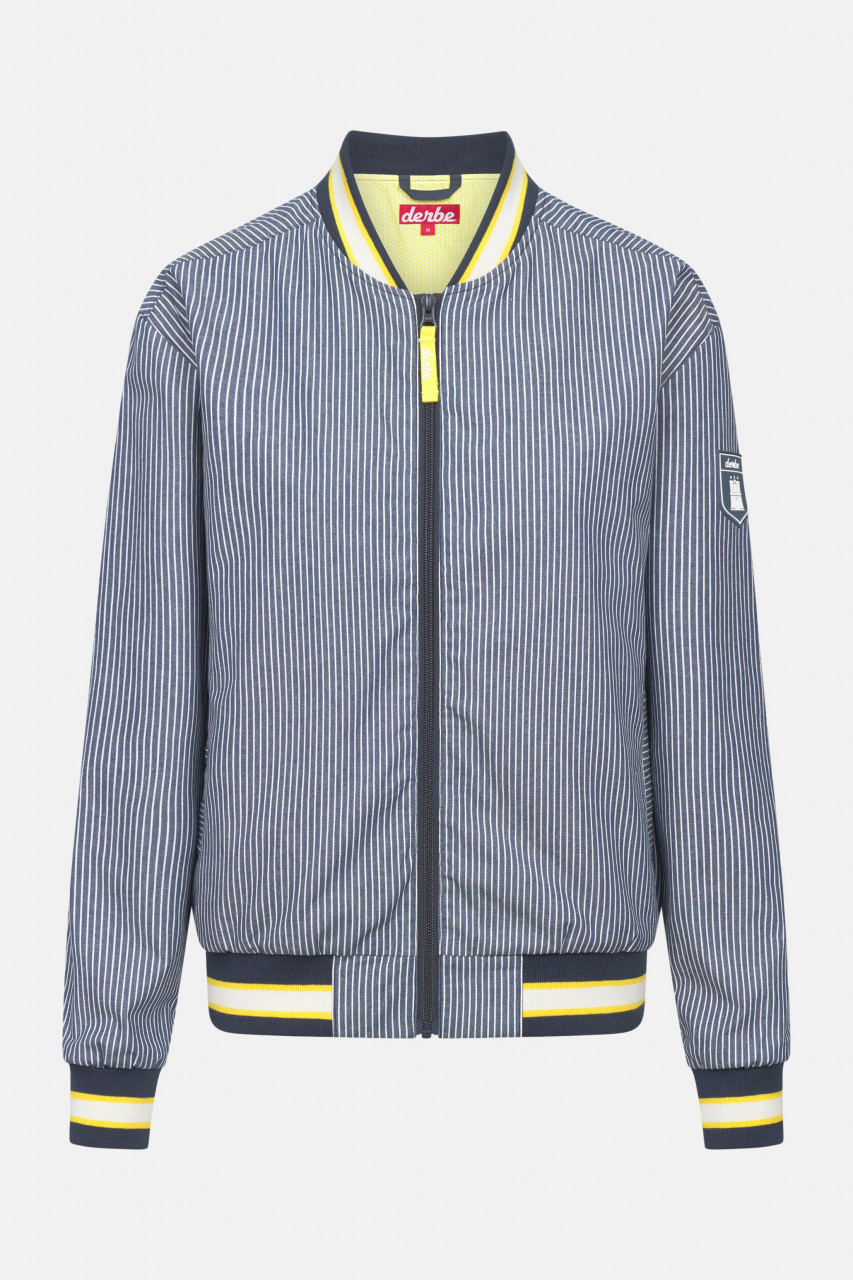 Derbe Bomberjacke Fishers Blousby Damen Blau Weiß Gestreift Blouson