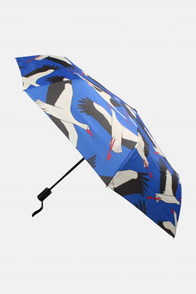 Danefae Regenschirm Danumbrella Blau Storch Vögel