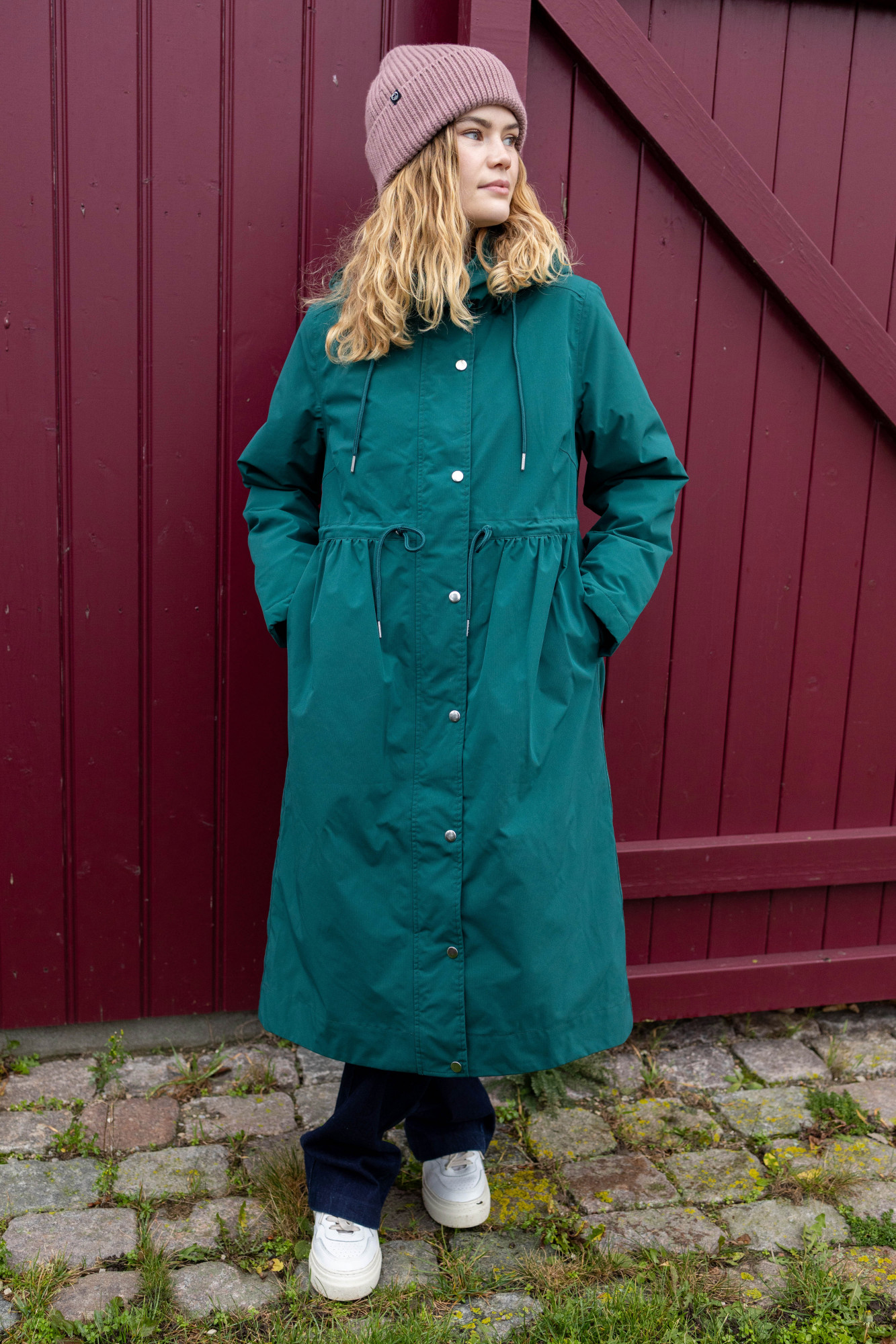 Danefae Winterjacke Danedelight Damen Petrol Parka Extra Lang