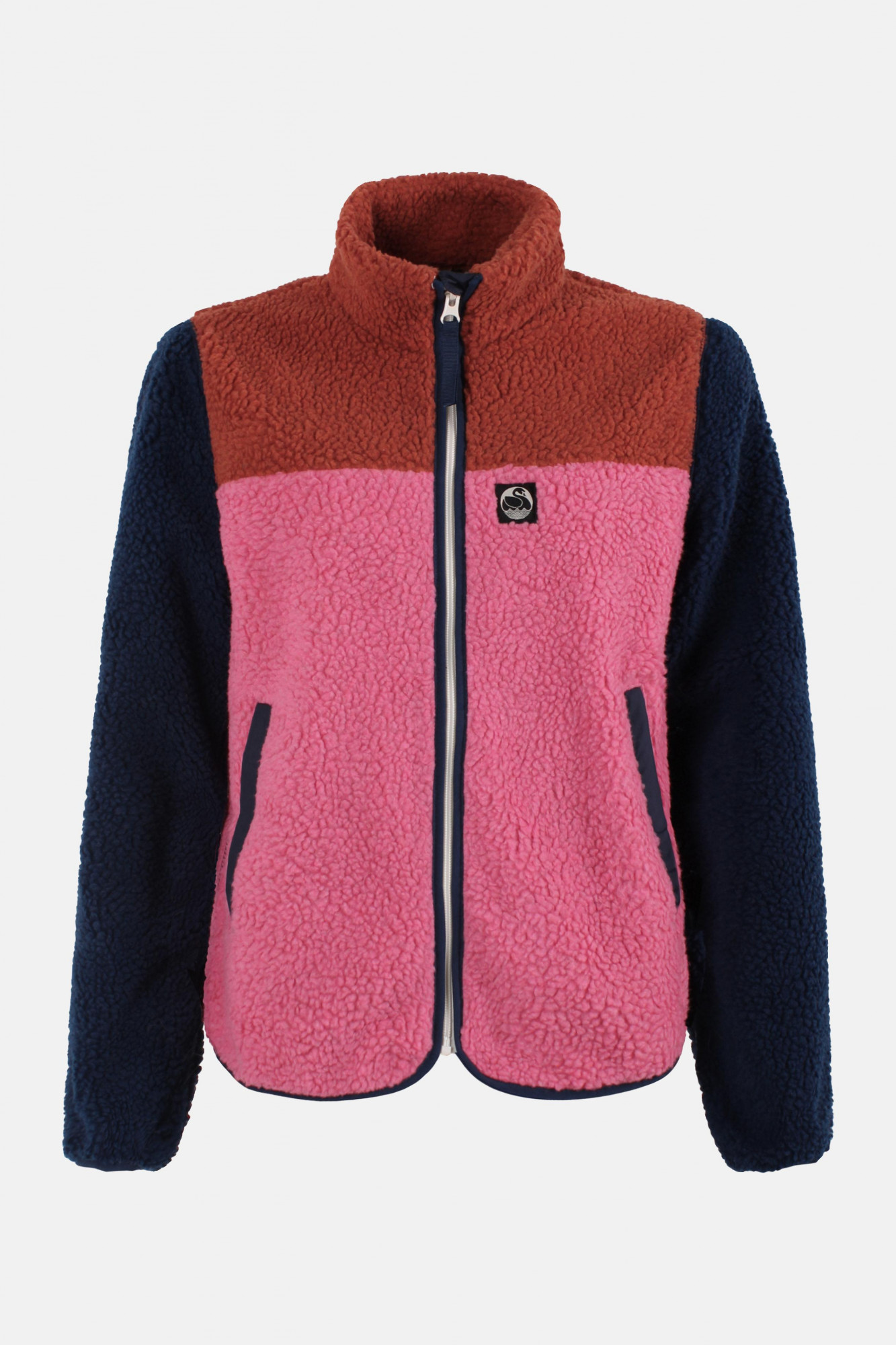 Danefae Danebirk Fleecejacke Pink Rot Dunkelblau