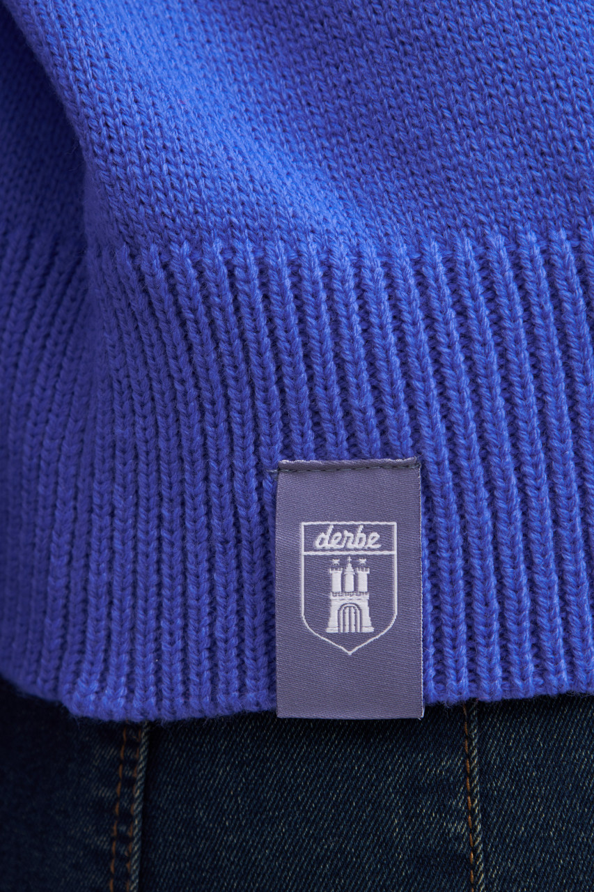 Detailbild von Strick-Pullover Basic Violett für Damen von derbe
