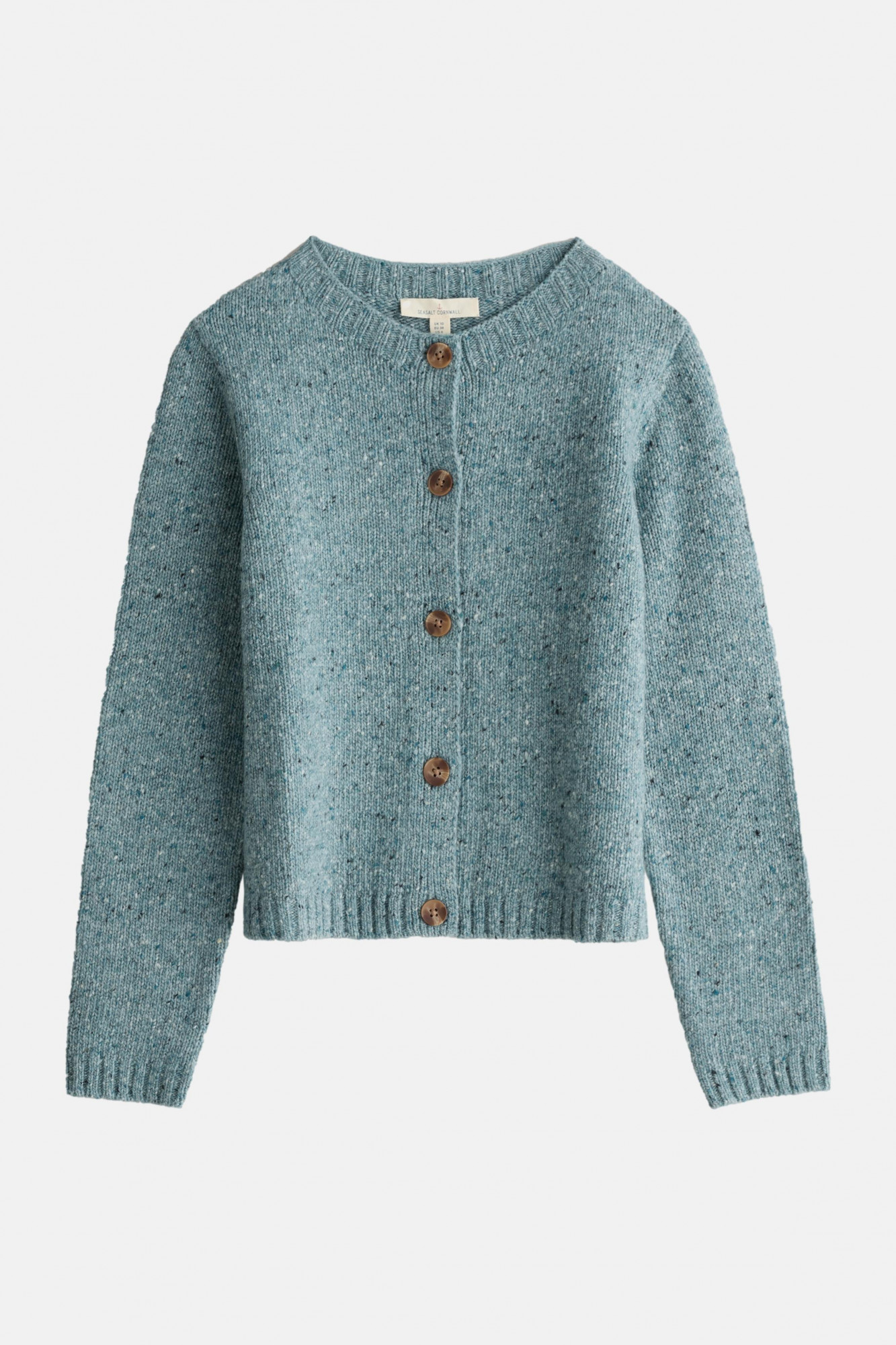 Seasalt Strickjacke Dawson Damen Hellblau Türkis Strick Cardigan Merino