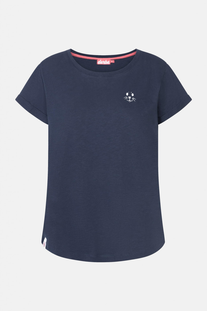 T-Shirt Robbenschnute Dunkelblau für Damen von derbe
