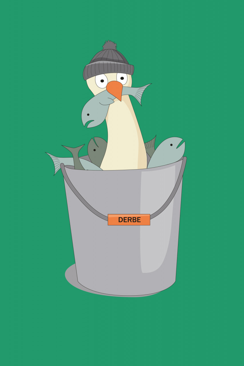 Derbe Kinder T-Shirt Langer Hals Grün