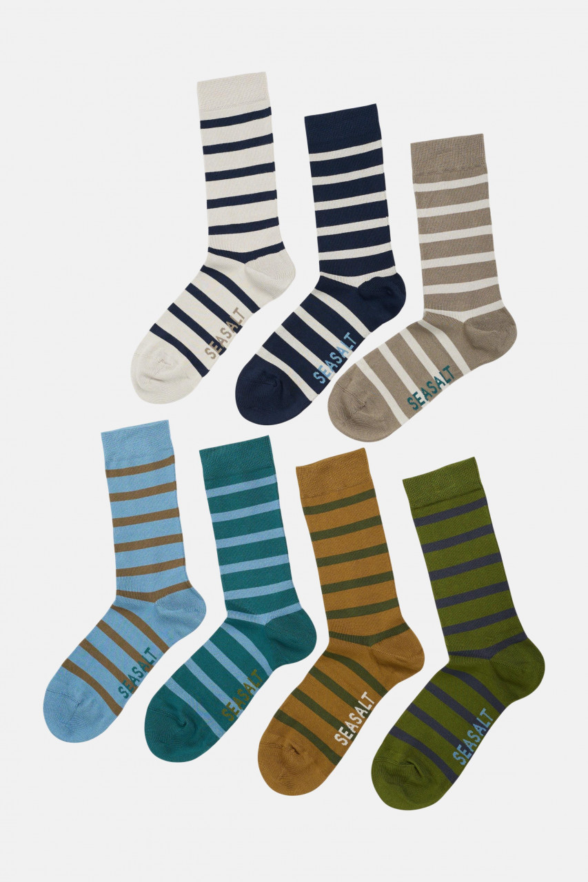 Seasalt Cornwall Socken Sailor Herren Geschenk Box Gestreift Maritim