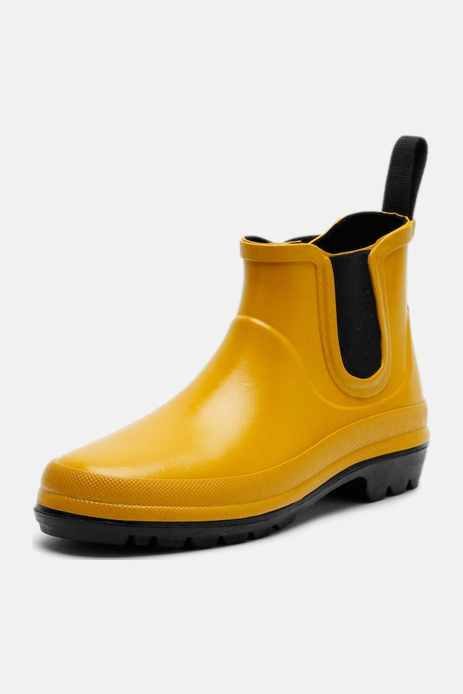 Grand Step Shoes Vickie Damen Gummistiefel Gelb Curry Chelsea